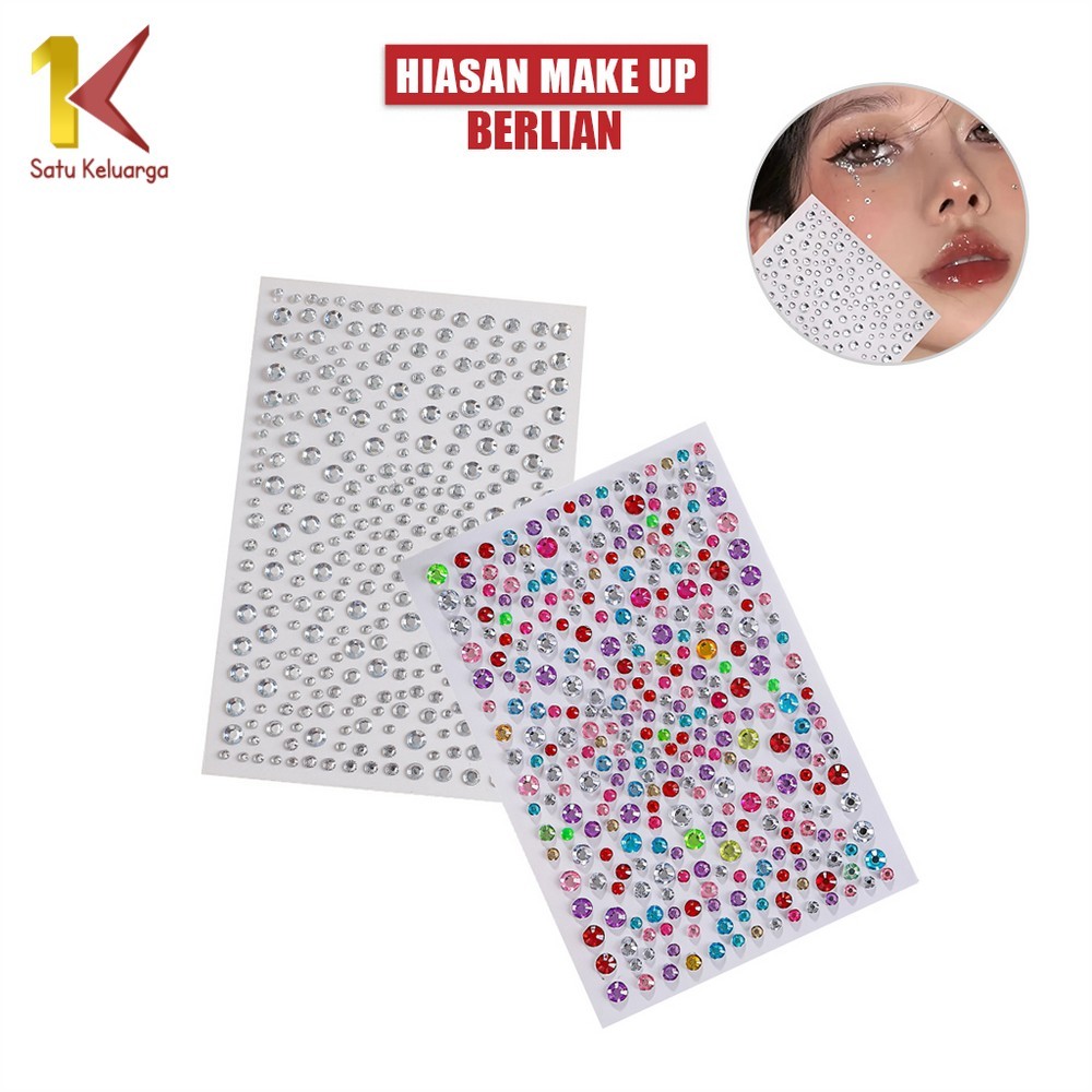 One Family Face Gem Sticker C1461 Pearl Diamond Face Sticker Eye Gem Sticker Beauty Makeup Aesthetic
