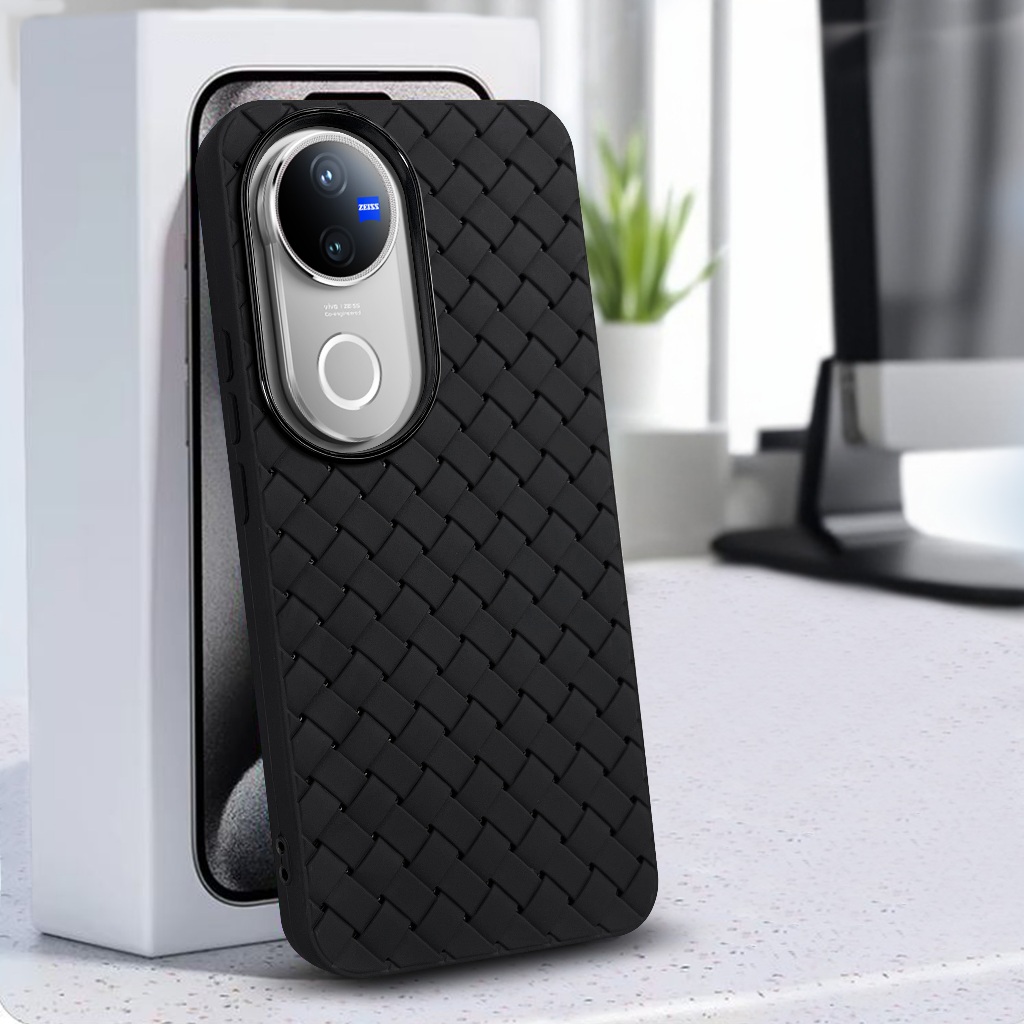 Vivo V50 5G Case Softcase SLIM WOVEN BREATHABLE Casing Case Hp Vivo V50 5G