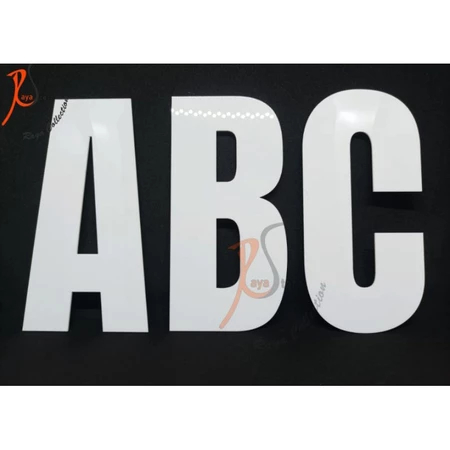 ACRYLIC ALPHABET LETTERS A TO Z COMPLETE HOUSE ADDRESS COMPLEX UK 17X9CM