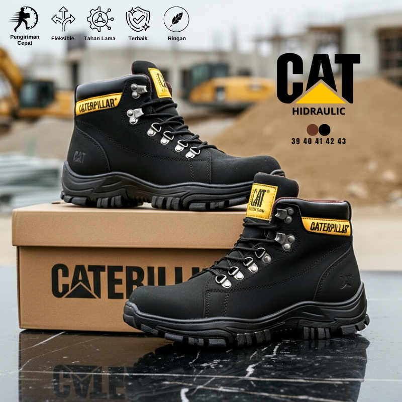 รองเท้าหัวเหล็กผู้ชาย CAT HIDRAULIC - รองเท้านิรภัยทํางานสนามผจญภัยติดตามกลางแจ้ง - LINCH FOOTWEAR