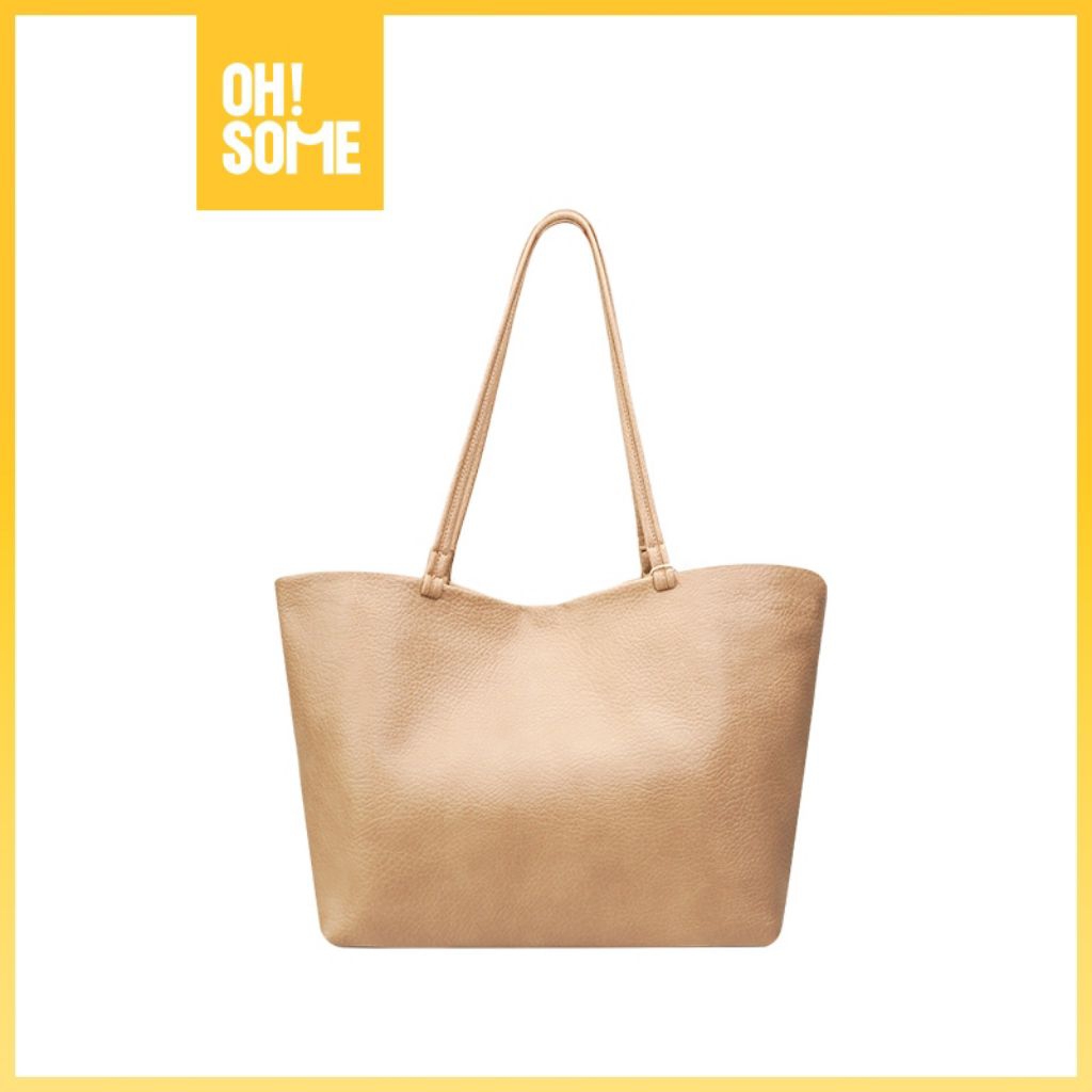 Kkv/ohsome กระเป๋าโท้ตผู้หญิงพร้อมกระเป๋าแอปริคอท