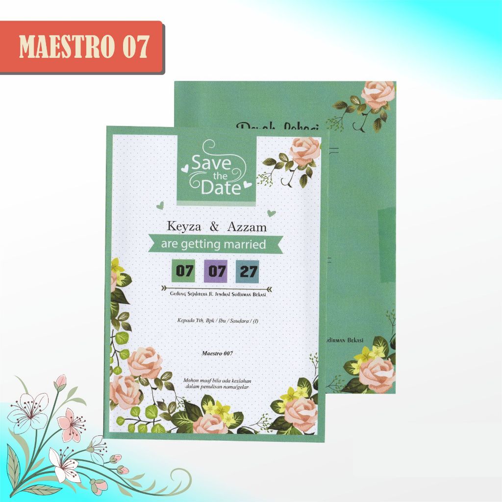 คําเชิญ MAESTRO WEDDING / การพิมพ์ข้อมูล / เราสนับสนุน / MAESTRO 07-14