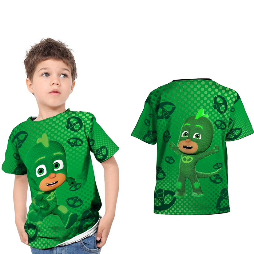 GECKO PJ MASK Sublime Fullprint เสื้อยืดเด็ก