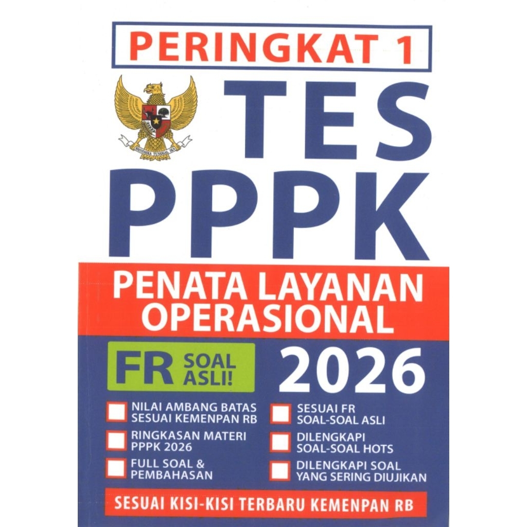 Rank 1 เล่ม PPPK OPERATING SERVICE MANAGEMENT 2026