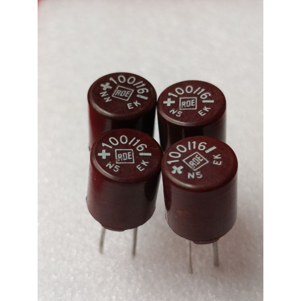 Elco/capacitor ROE เบกาไลท์ 47uf/16v 100uf/16v 100uf/40v 220uf/40v เยอรมันดั้งเดิม