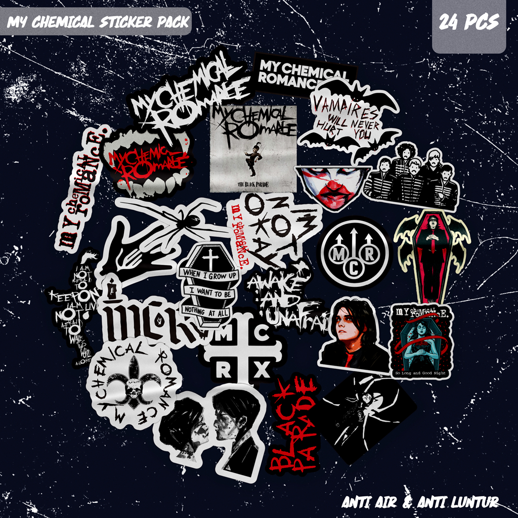 MCR Mini Band Sticker Pack 24 ชิ้น