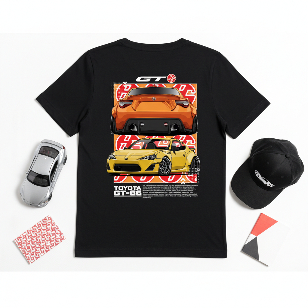 KARIMAKE เสื้อยืด Distro สําหรับเด็ก Unisex พร้อม TOYOTA FT86 GT86 FT 86 GT 86 JDM STREET ภาพรถ