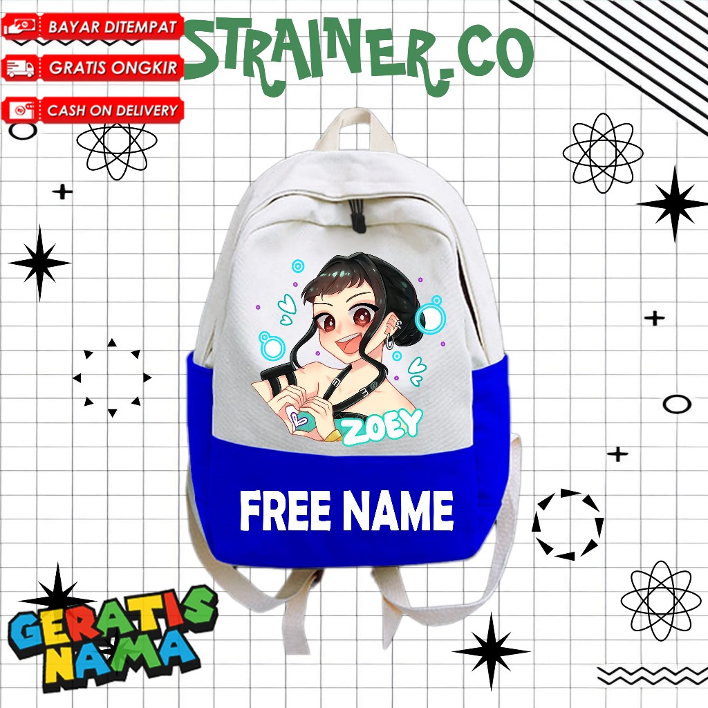 CHILDRENS BACKPACK AGED 3-12 ปี KINDERGARTENERARY SCHOOL Animation Kpop Demon Hunter Zoey - STRING B