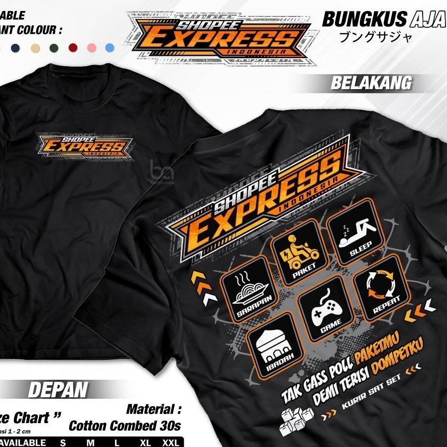 Shoppee Express Courier Sat Set เสื้อยืด - SPX Sopee Xpress Expedition Package Courier Shirt