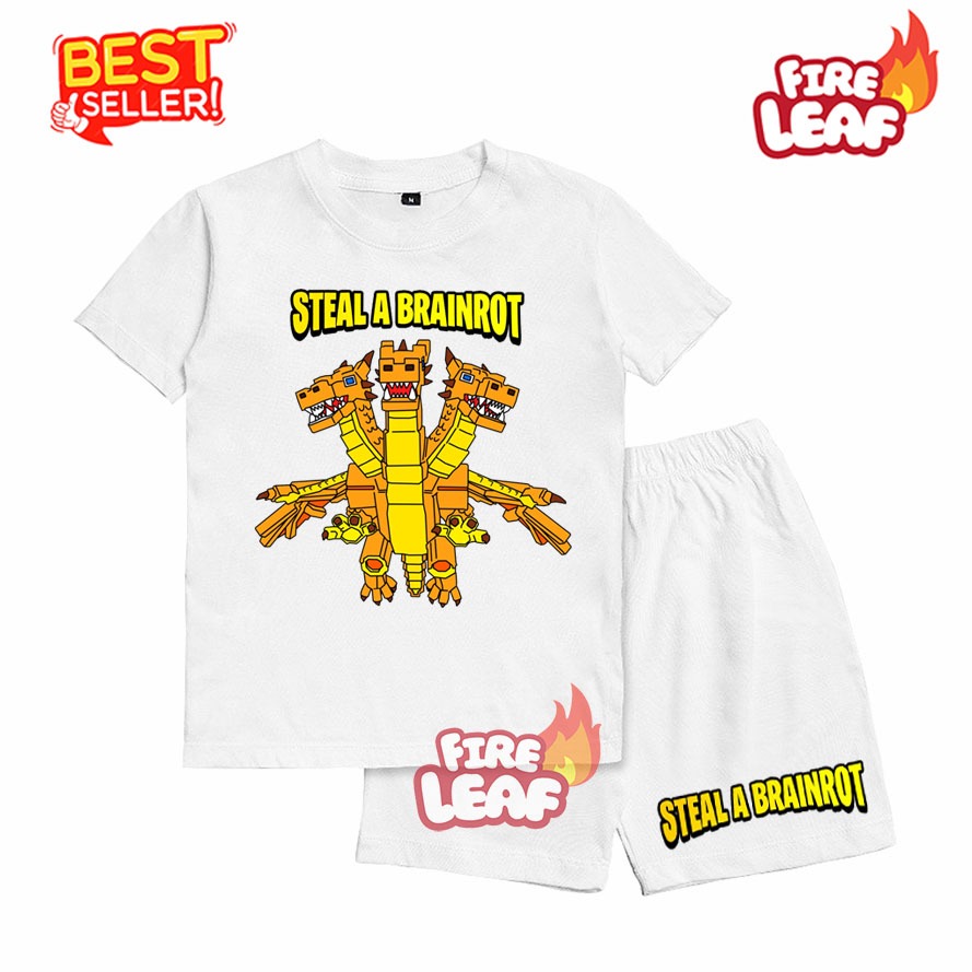 ชุดเสื้อยืดสําหรับเด็ก Hydra DRAGON Cannelloni ขโมย BRAINROT ROBLOX