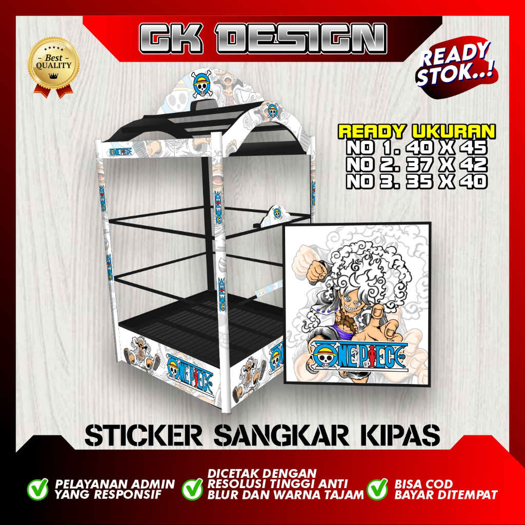 BIRD CAGE FAN DECAL STICKER | BIRD CAGE STICKER FAN BOX NO. 1, 2, 3 ก.ค 01
