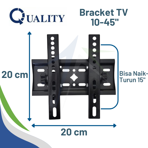 LAYAR TV Bracket 10-45 นิ้วคุณภาพ LCD/LED Monitor - สําหรับ 24 นิ้ว 32 นิ้ว 43 นิ้วหน้าจอ 20x20 ซม.ส