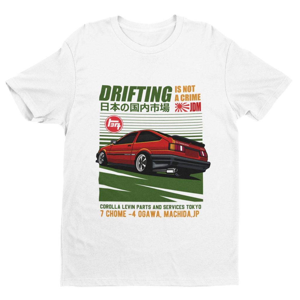 Vintage Retro JDM Car Corolla AE86 เสื้อยืด
