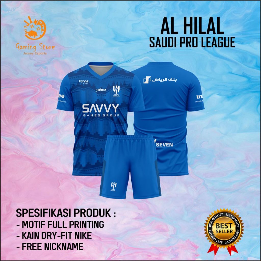 Al Hilal Saudi Pro League 2026 Jersey ฟรี Nickname สําหรับเด็กและผู้ใหญ่การพิมพ์เต็มรูปแบบ