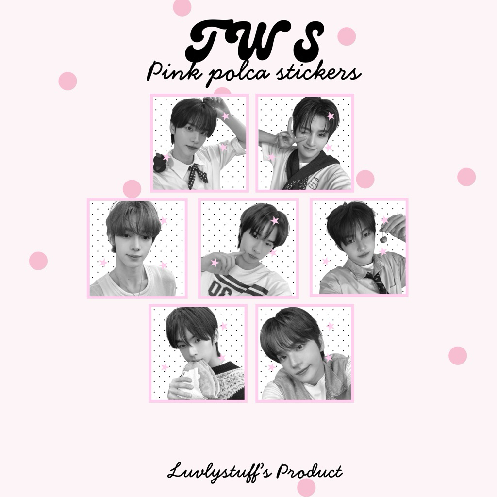 [Luvlystuff] สติ๊กเกอร์ TWS DECO POLCA DOTS BNW || TWENTYFOURSEVEN KPOP MAIL