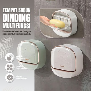 2 pcs Tempat Sabun Dinding Minimalis Anti Air Rak Tempel Tanpa Bor