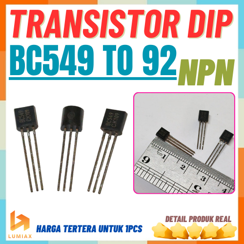 ทรานซิสเตอร์ดั้งเดิม BC 549 BC549 ถึง 92 NPN TR ทรานซิสเตอร์ BC549 npn
