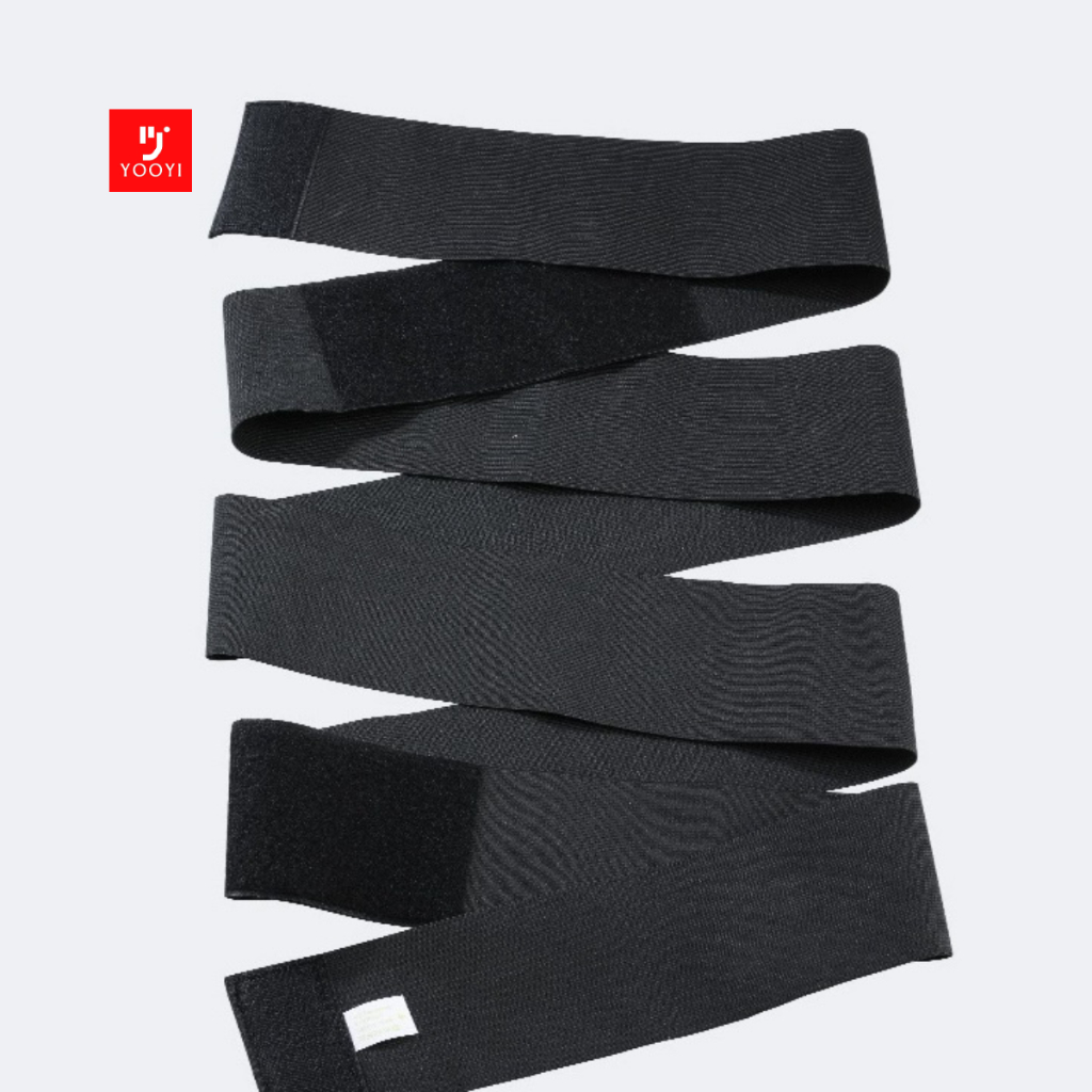 Yooyi 3M - 5M เข็มขัดรัดหน้าท้องยืดหยุ่นยืดร้อนสีดํา Burner Childbirth 007
