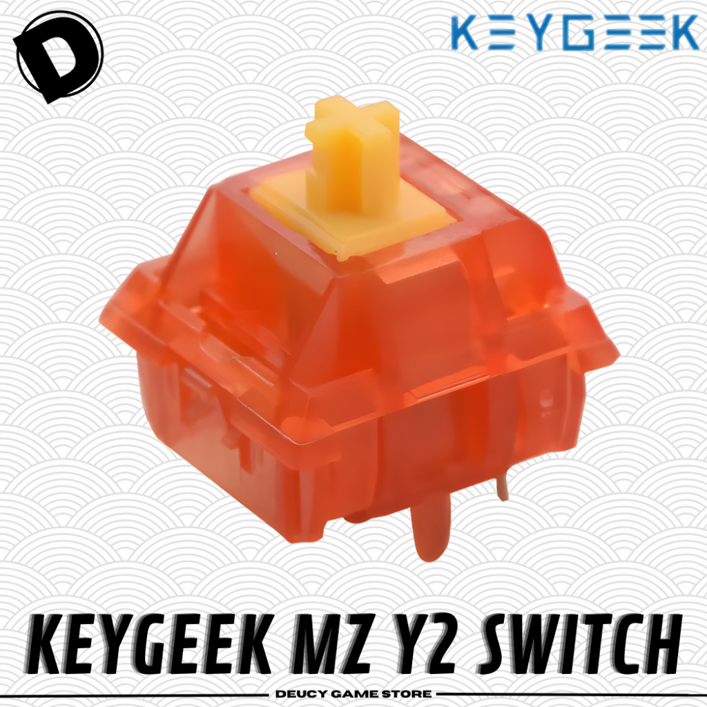 Keygeek MZ Y2 Linear Switch สําหรับคีย์บอร์ดแบบกลไก Pre Lubed 53g Smooth Deep Sound