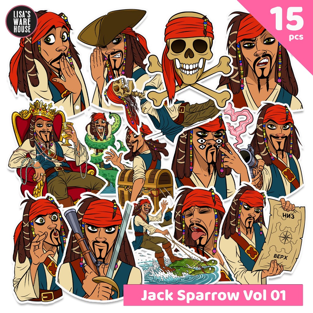 สติ๊กเกอร์ Sparrow Jack เล่ม 01