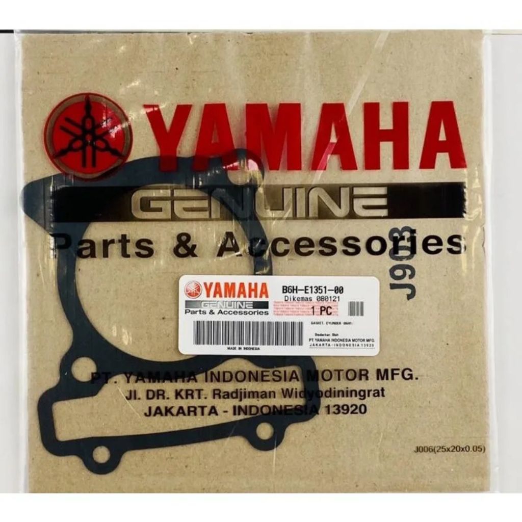 ใหม่ NMAX AEROX155 เชื่อมต่อ YAMAHA B6H-E1351-00 BOTTOM BLOCK GASKET 100% ต้นฉบับ YGP