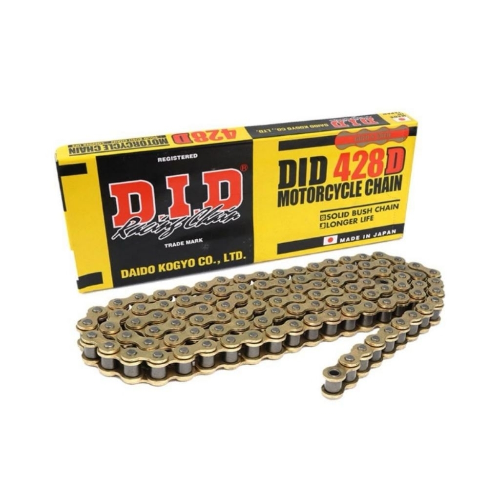 DID 428D X128L ญี่ปุ่นทอง โซ่ขับ 428D-128L GOLD ญี่ปุ่น