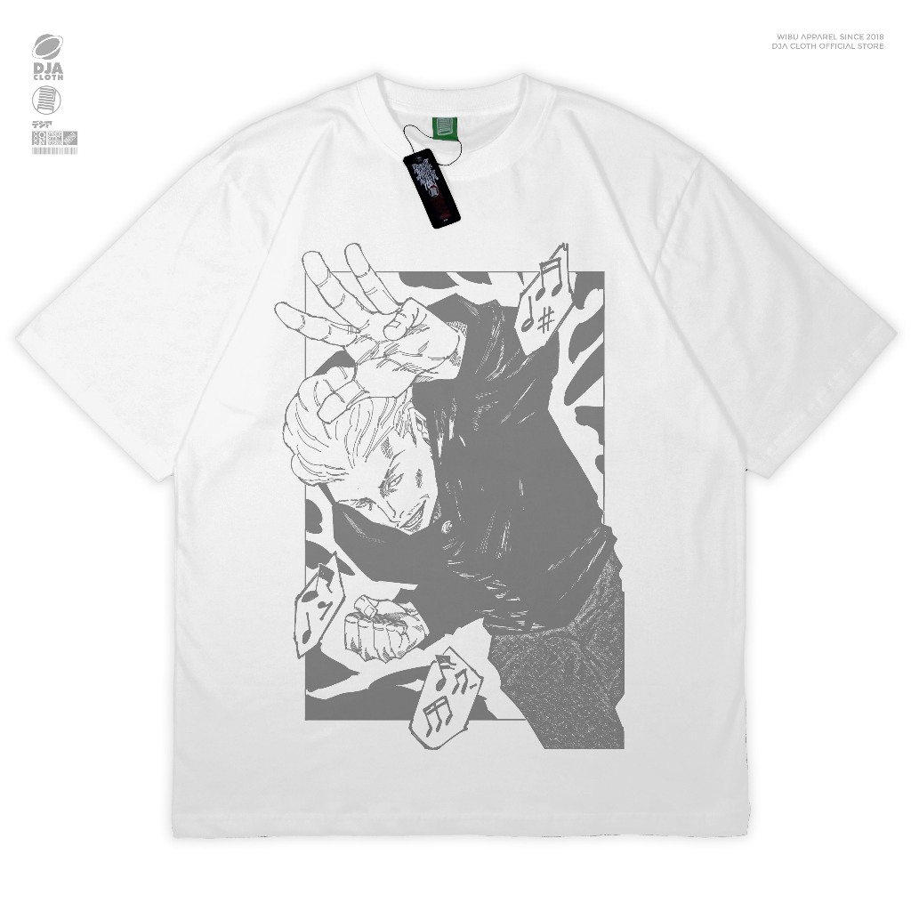 DJA Kaos Kinji Hakari Jujutsu Kaisen เสื้อยืดอะนิเมะมังงะเสื้อ