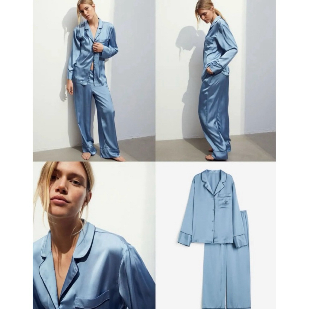 HNM HM ORIGINAL SATIN SILK PAJAMAS