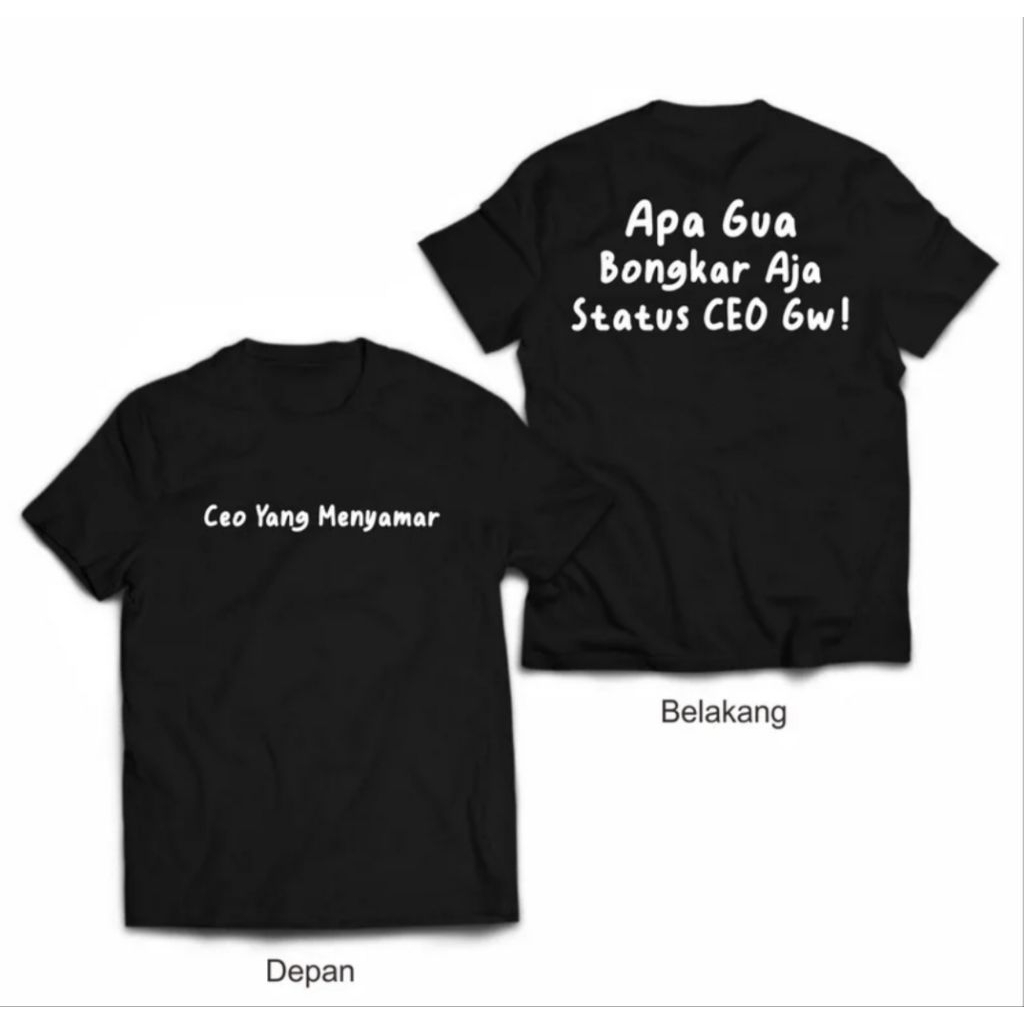 เสื้อยืด Ceo ใครเป็นเจ้าของ Anything Gw Just Take Status Ceo Gw Cotton Combed 24s ผู้ชายผู้หญิง