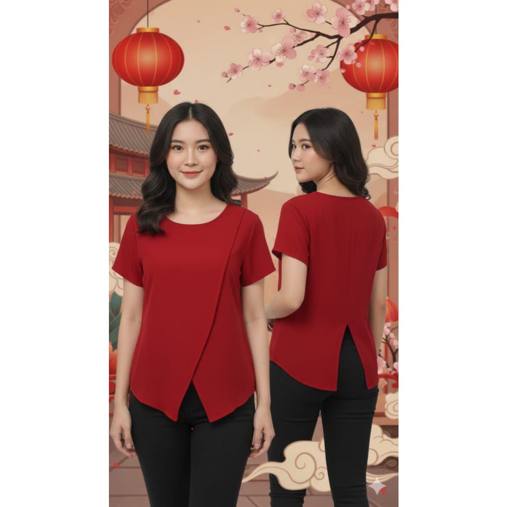 ปลอกคอเซี่ยงไฮ้ Cheongsam top qibao ตรุษจีนและลําลอง