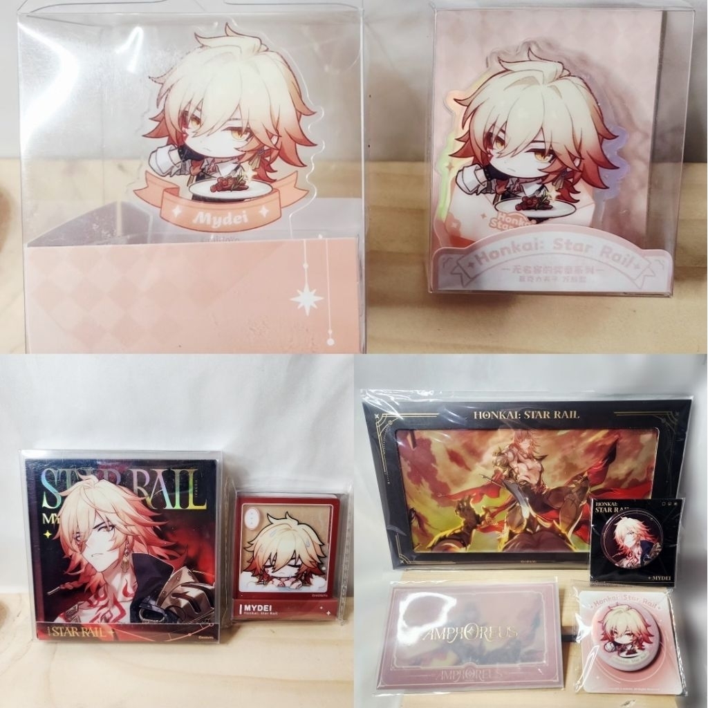 Ready Original Mydei Mydeimos Honkai Star Rail HSR Badge Pin อะคริลิค Standee พวงกุญแจ Merch Mihoyo 