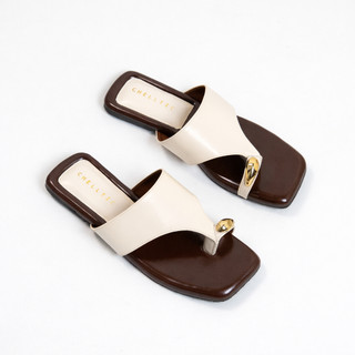 CHELLTIC Sandal Wanita Sandal Teplek Kekinian Selop Slip On Trendy Casual Elegan Korean Looks