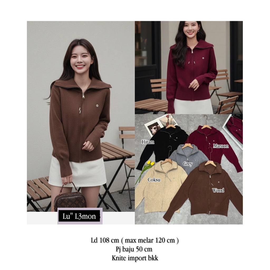 เสื้อคาร์ดิแกน L L3mon/Olla