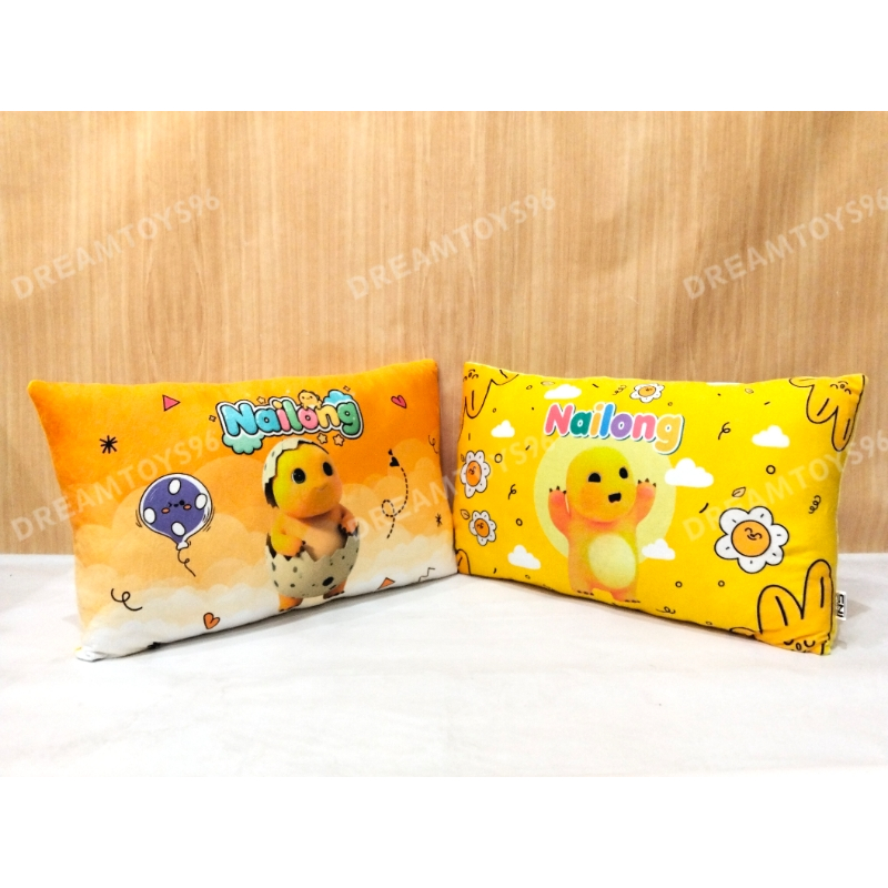 DREAMTOYS96 MINISO Dino Naloong หมอนสี่เหลี่ยม Nailong หมอนนอน ขนาดใหญ่ 50 x 30 ซม.