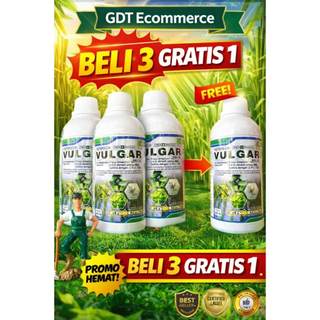 Vulgar 865SL Herbisida ORIGINAL 1 L BELI 3 GRATIS 1 sistemik purna tumbuh dimetilamina gulma daun lebar dan teki 1Liter