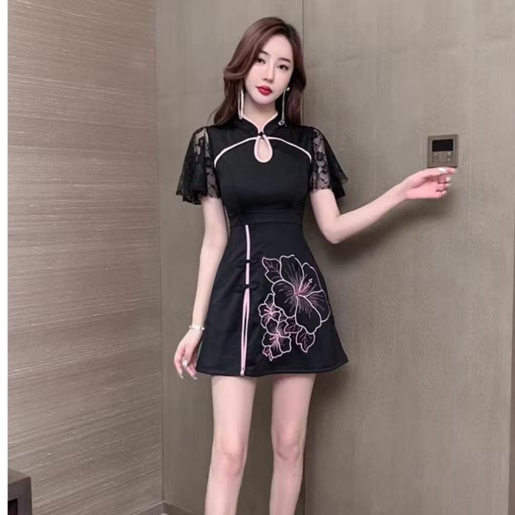 0566 yuxiang cheongsam ชุด 2 ชิ้น