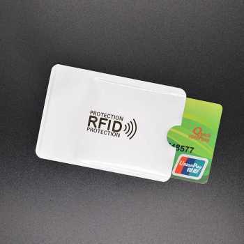 ป้องกัน RFID Blocker Card Protector - สีขาว สําหรับจัดระเบียบ