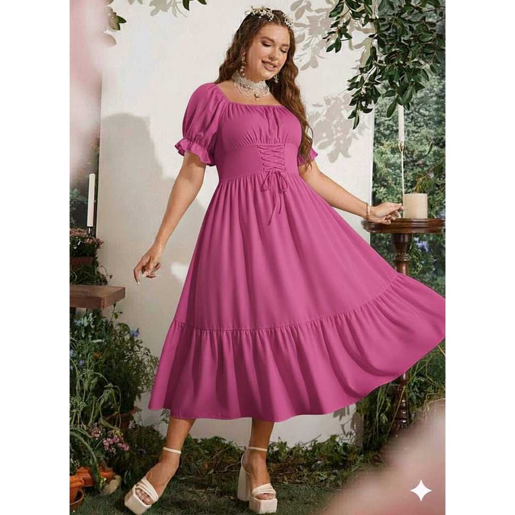 EMITA Vintage Korean Dress//Sabrina Dress/Midi Dress
