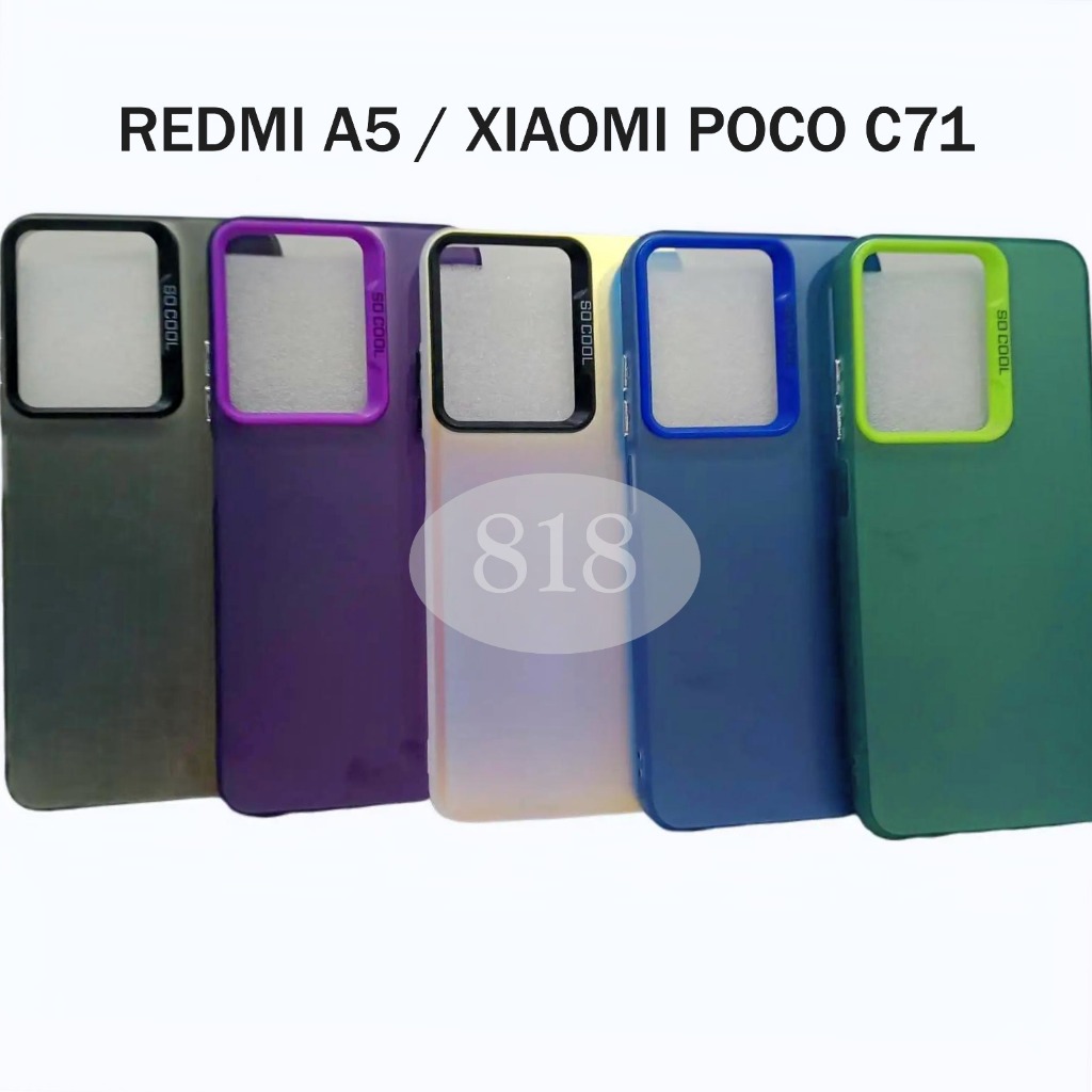 CASE INM HYBRID PLATE HOLOGRAM REDMI A5 / XIAOMI POCO C71 SILICON MACARON