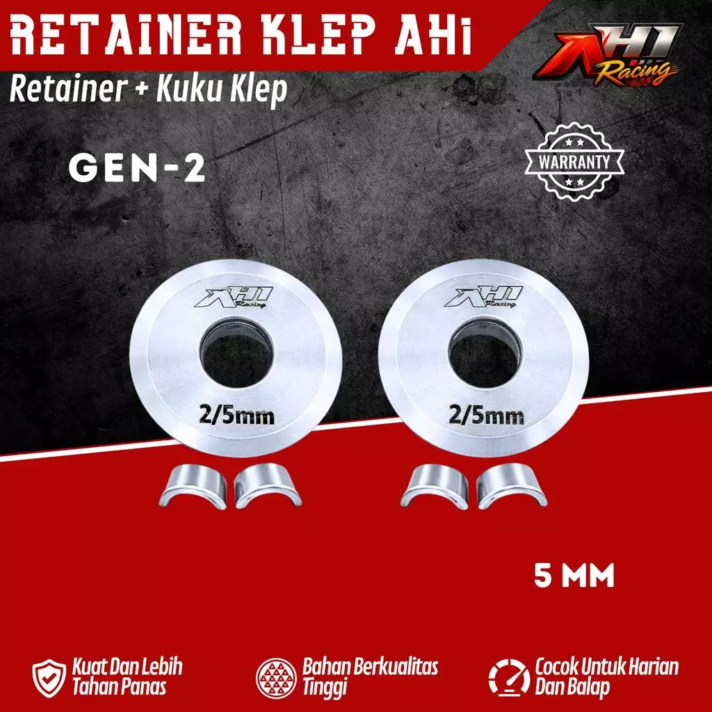 AH1 Racing Retainer Nail Retainer Valve 4.5 5 Mm Matic Bebek Mio Beat Jupiter Fino Nuovo M3 Supra Ka