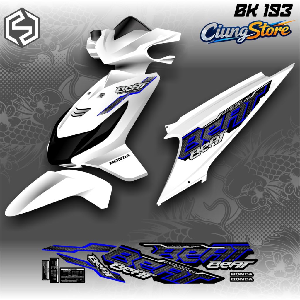 Beat คาร์บูเรเตอร์ Graphic Striping Thailand Variation / bk 193 / bk 201