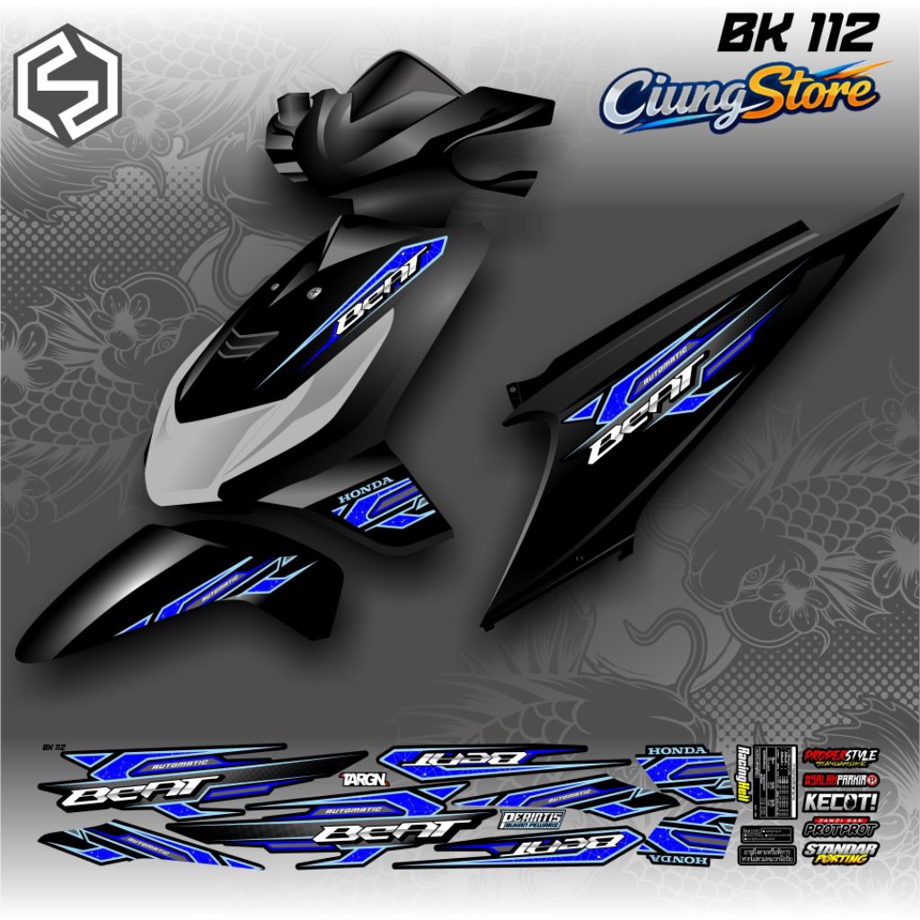 Beat คาร์บูเรเตอร์ Graphic Striping Thailand Variation / bk 012 / bk 117