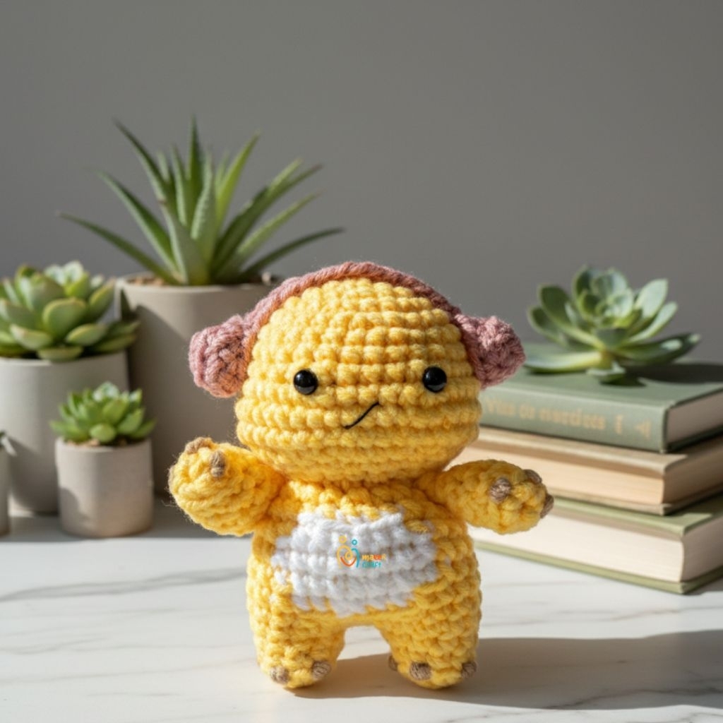 GANTUNGAN Maeen Craft Keychain พวงกุญแจ Nailong