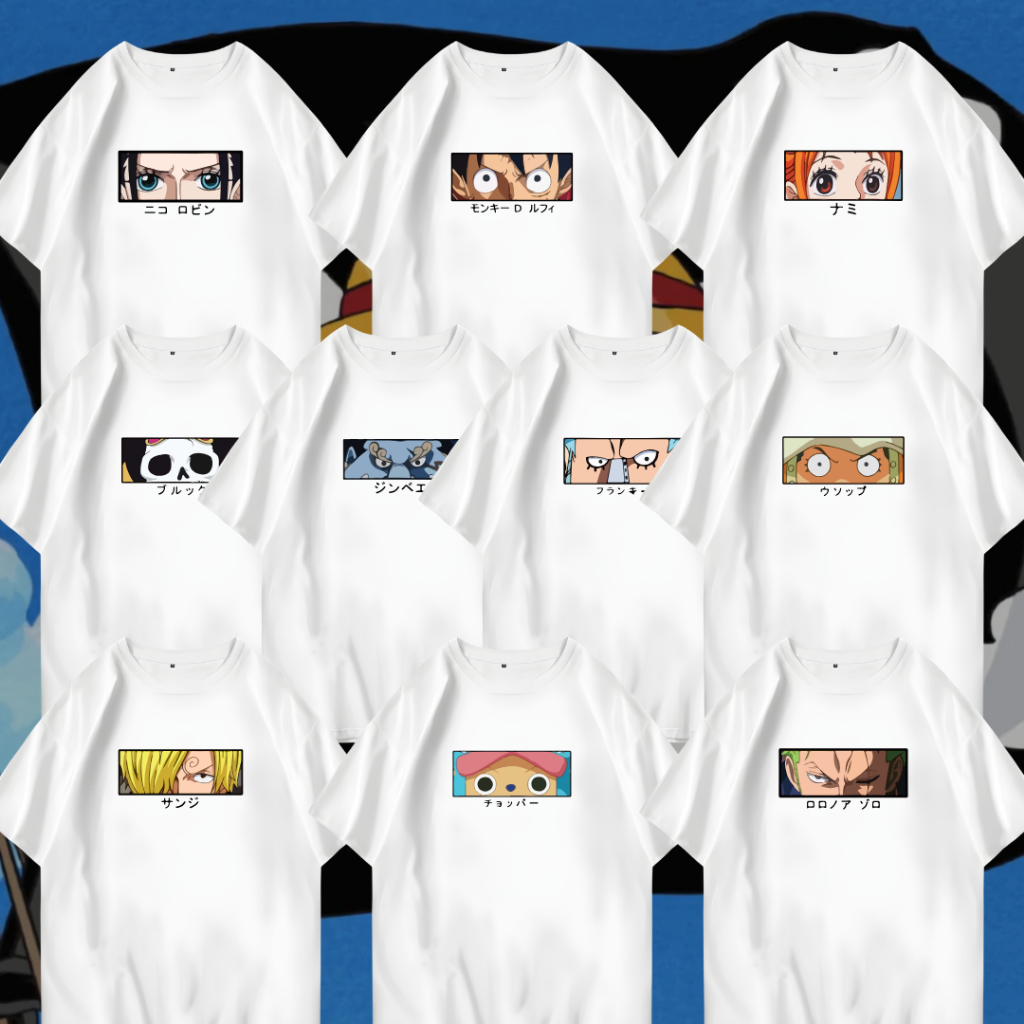 เสื้อยืดผู้ใหญ่และเด็ก | เสื้อยืดครอบครัว | เสื้อยืดคู่รัก Unisex ONE P1ECE EYES ไซส์ M - 3XL | 1-10