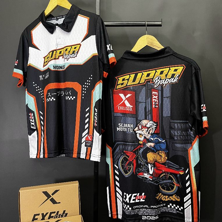 เสื้อแข่ง SUPRA RACING เสื้อยืด SUPRA RACING เสื้อแข่ง MODIFIED SUPRA RACING เสื้อแข่ง PREMIUM FULL 
