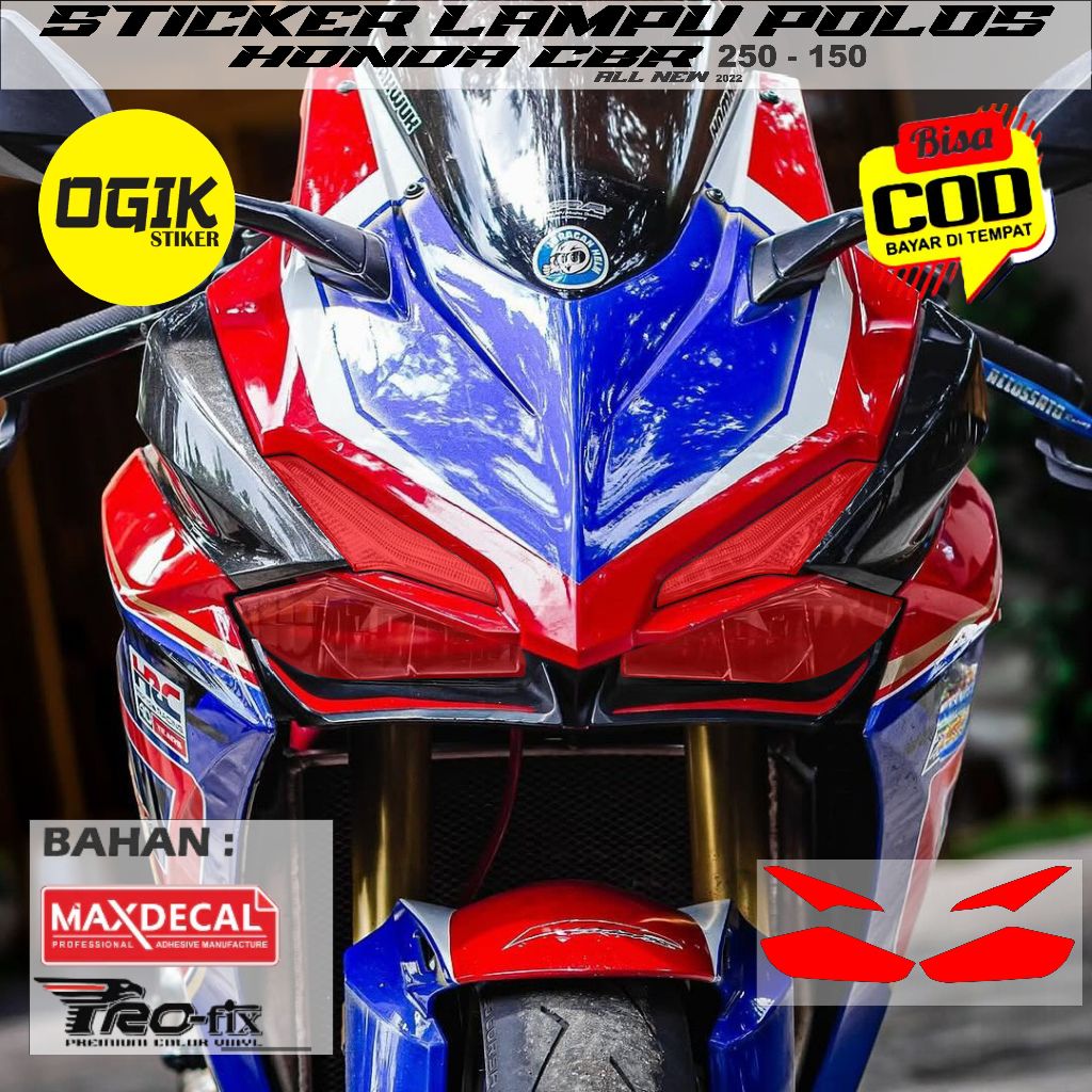 MATA Honda new cbr 150R สติ๊กเกอร์ไฟหน้าและคิ้ว รูปที่ 3