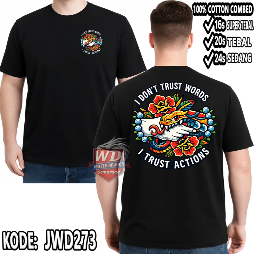 TRUST ACTION เสื้อยืดขนาดใหญ่ รหัส JWD273 JUMBO 2XL 3XL 4XL 5XL 6XL 7XL 8XL 9XL 10XL 11XL 12XL