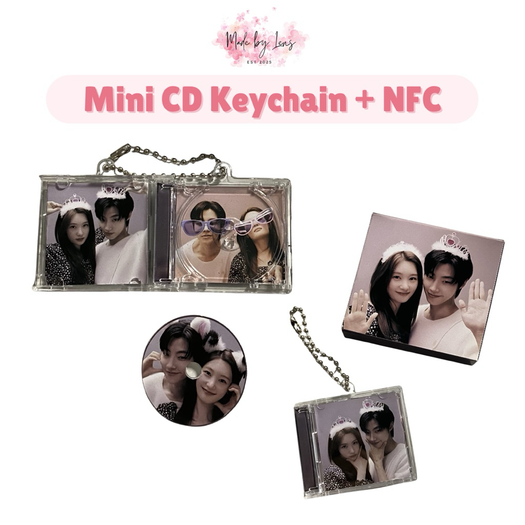 MINI CD KEYCHAIN CUSTOM พร้อม NFC | พวงกุญแจที่กําหนดเอง