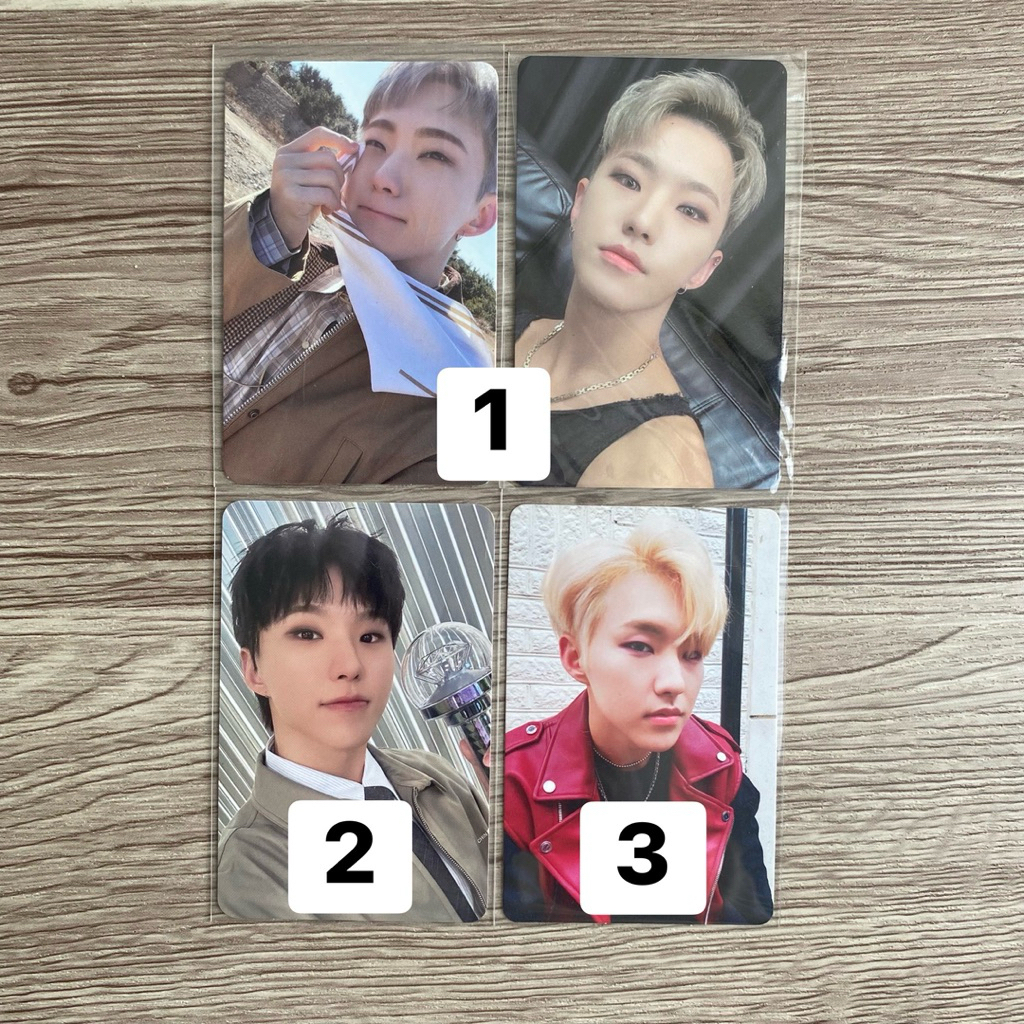 [REPRICE] SEVENTEEN HOSHI PHOTCARD อย่างเป็นทางการ pc scotups choi seungcheol kkuma cimmu cheol its 