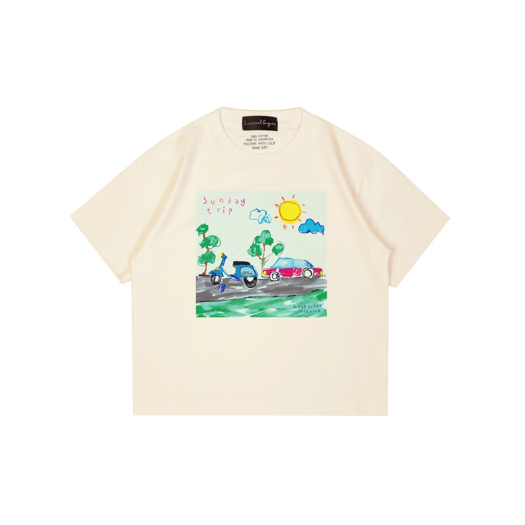 Livescoot Kids Short Sleeve Boxy I Kids T-Shirt - Trip